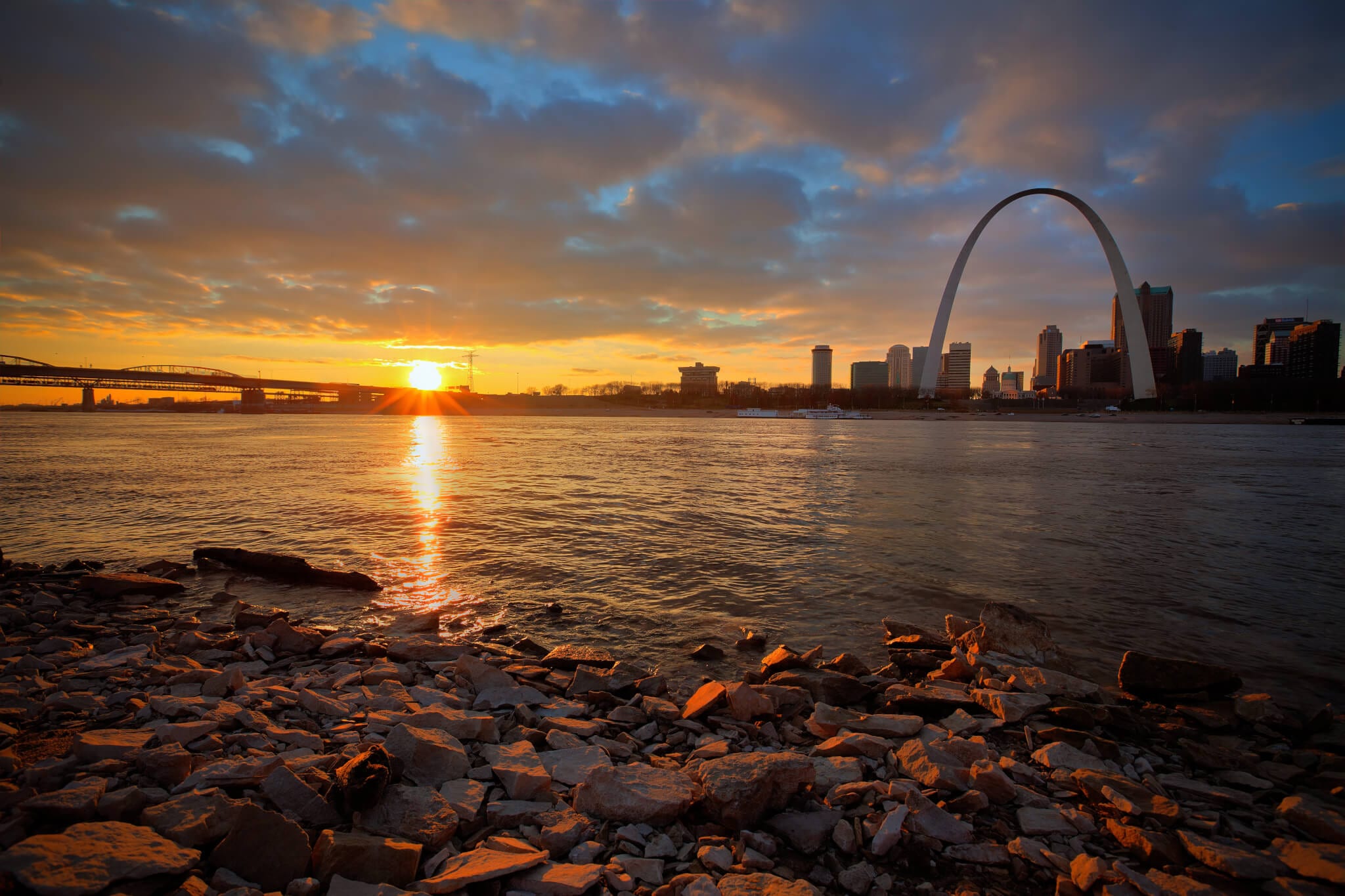 View of the Gateway Arch – St Louis, Missouri